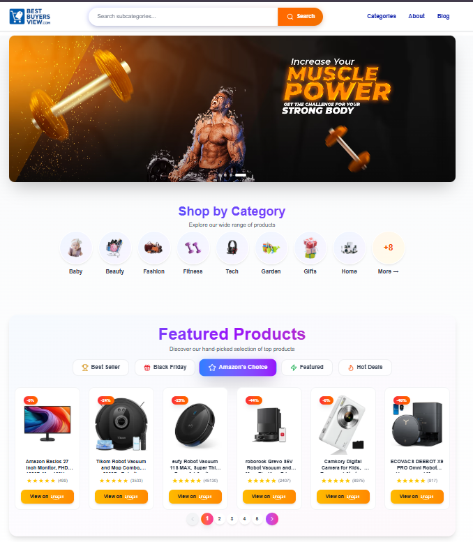 BestBuyersView – Affiliate Product Review Platform